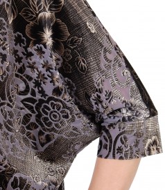 Bluza de seara fluture cu pliuri pe fata