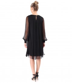 Rochie de seara din voal de matase naturala