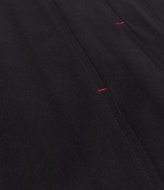 Fusta eleganta din stofa plina din tencel cu bumbac