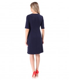 Rochie office evazata cu maneci scurte