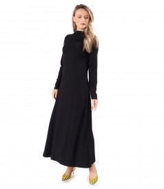 Rochie lunga din jerse elastic cu viscoza